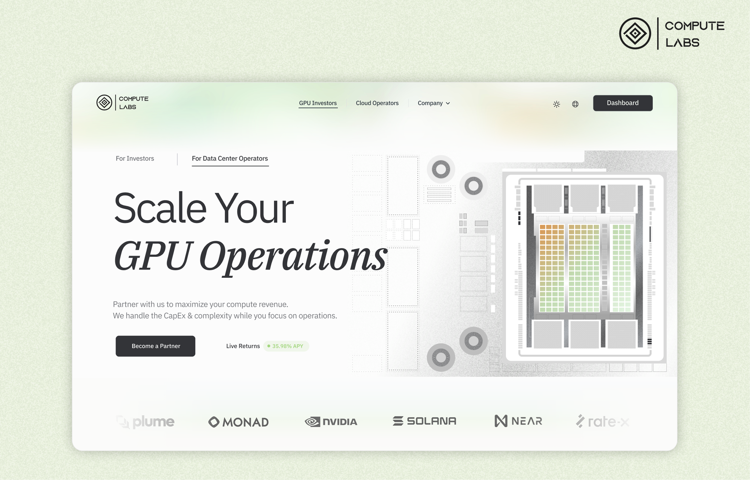 Compute Labs marketing site, Scale Your GPU Operations
