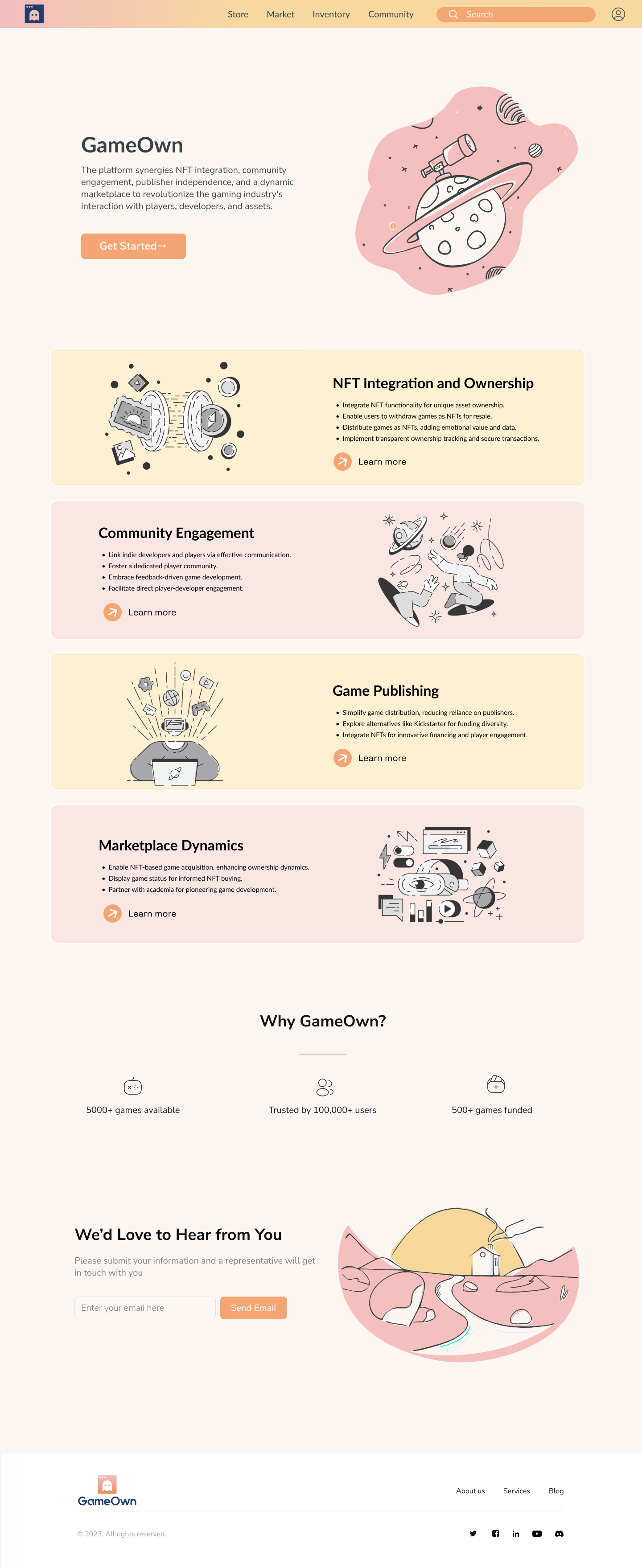 GameOwn core features — game details