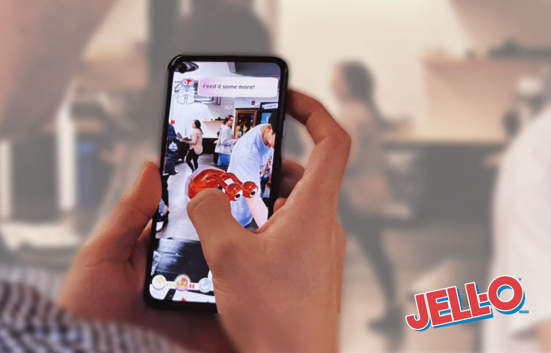 Jell-O Lab — a mixed reality mobile experience for family bonding