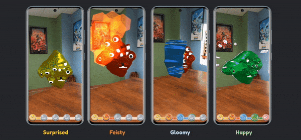 Step 3 — feeding the jello creature and teaching it emotions