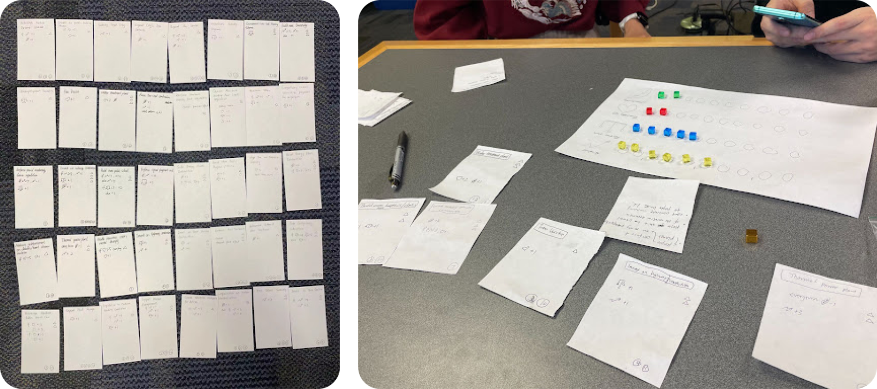 Paper prototype playtest